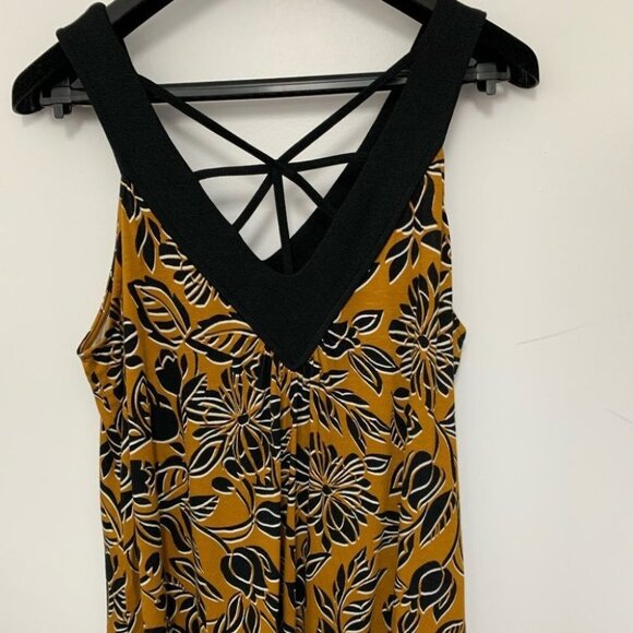 Nwt Cable &  Gauge Mustard & Black Floral P… - Picture 3 of 6